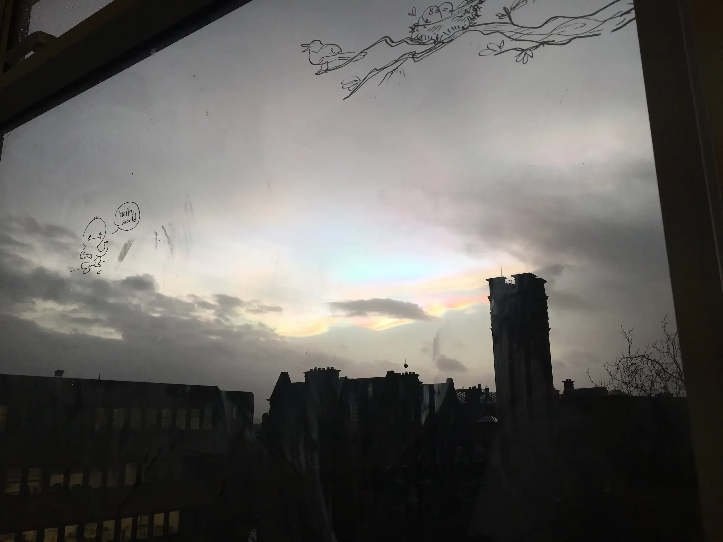Nacrous clouds in Edinburgh.