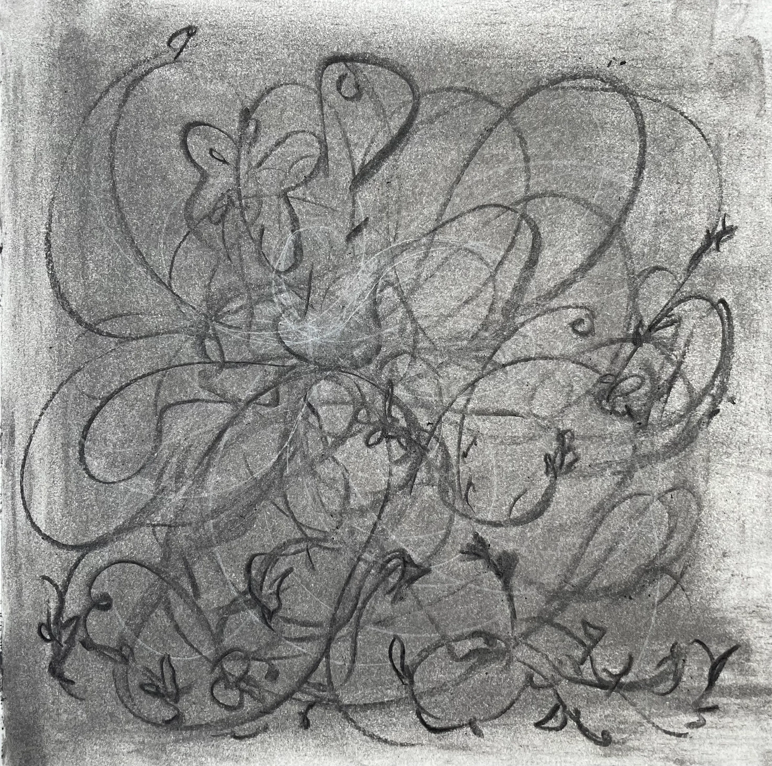 A charcoal sketch.